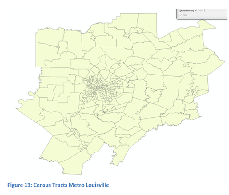 Figure 13: Census Tracts Metro Louisville