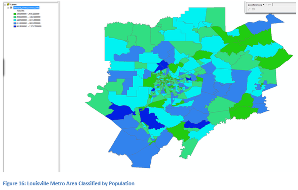 Figure 16: Louisville Metro Area Classified by Population