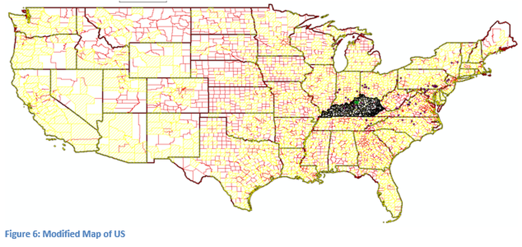 Figure 6: Modifeid Map of US