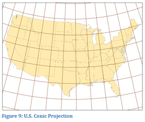 Figure 9 U.S. Conic Projection