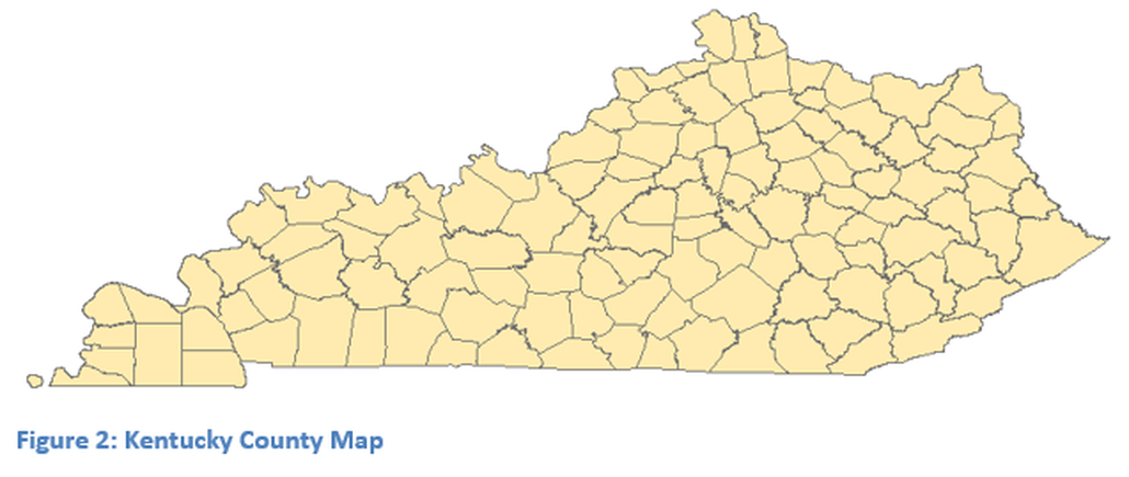 Figure 2: Kentucky County Map