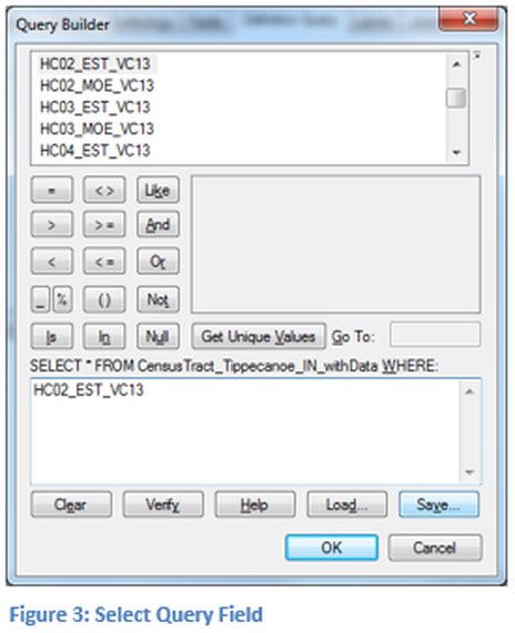 Figure 3: Select Query Field